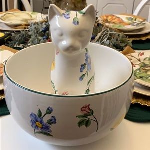 Tiffany & Co. Bowl & Cat Set